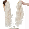 Benehair Synthetic Long Wavy Claw On Ponytail Black