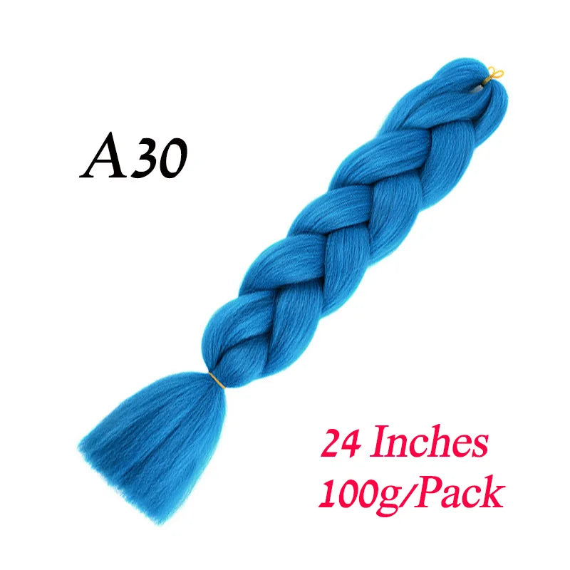 Synthetic Jumbo Braiding Hair Extension " Heat Resistant