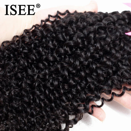 Isee Hair Mongolian Kinky Curly Hair Bundles