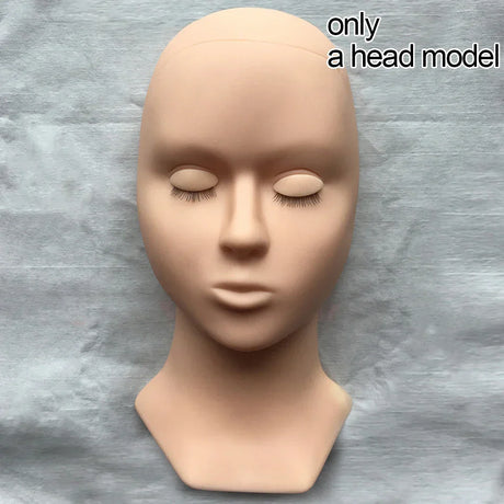 Mannequin Head For Eyelashes Handmade Practice Silicone Lash