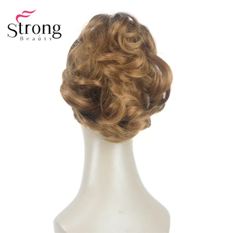 Strongbeauty Silver Short Natural Wave Ponytail Hair Extension