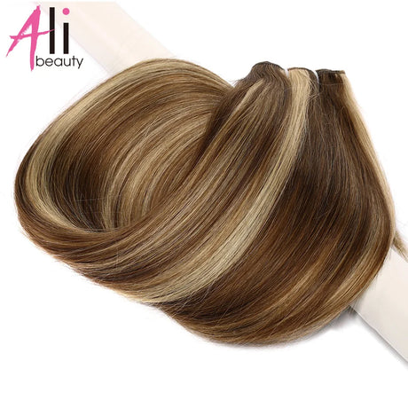 Straight Blonde Human Hair Weave Brazilian Remy Human