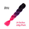 Synthetic Jumbo Braiding Hair Extension " Heat Resistant