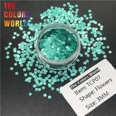 Flower Shape Solvent Resistant Color Mm Glitter