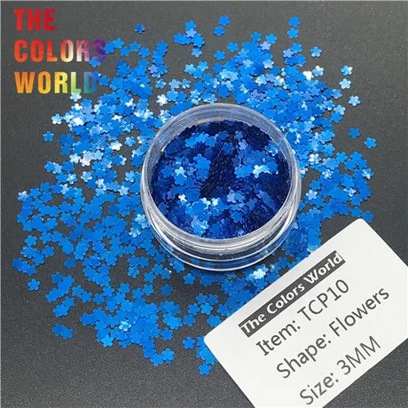 Flower Shape Solvent Resistant Color Mm Glitter