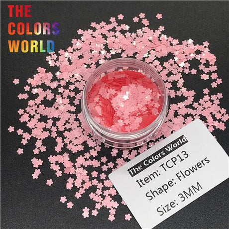 Flower Shape Solvent Resistant Color Mm Glitter