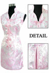 Promotion Purple Traditional Chinese Lady Silk Cheongsam Qipao