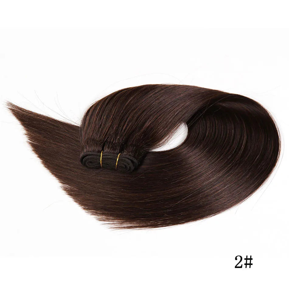 Straight Blonde Human Hair Weave Brazilian Remy Human