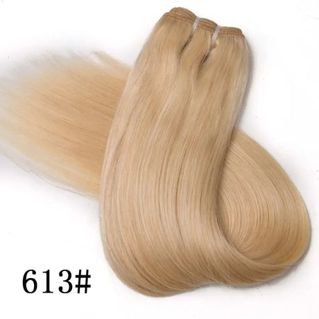 Straight Blonde Human Hair Weave Brazilian Remy Human