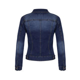 Short Denim Jackets Women Autumn Wash Long Sleeve