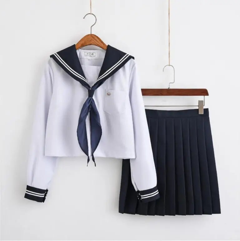 Japanese/Korean Sailor Suit Cosplay Costumes School Uniforms Cute