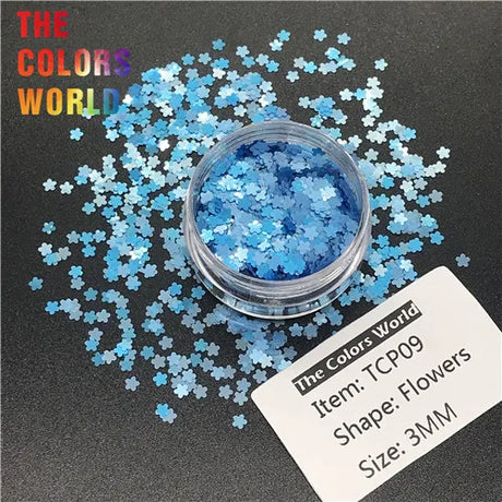 Flower Shape Solvent Resistant Color Mm Glitter