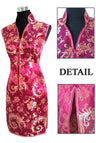 Promotion Purple Traditional Chinese Lady Silk Cheongsam Qipao