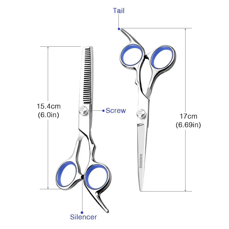 Hair Scissors Stainless Steel Salon Hairdressing