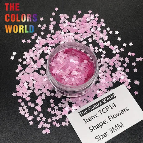 Flower Shape Solvent Resistant Color Mm Glitter