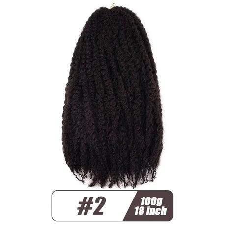 Synthetic Afro Kinky Marley Braids Hair Soft Jumbo