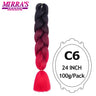 24inch Ombre Hair For Braids 5Pcs Box