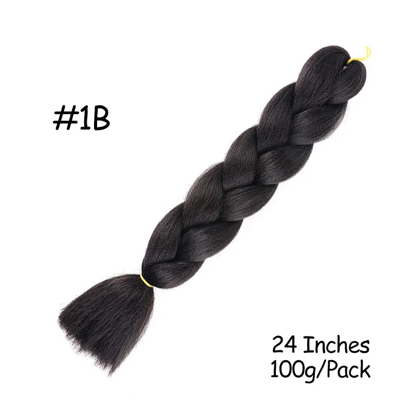 Mirra’s Mirror 24inch Synthetic Braiding Hair Extensions 10pcs Wholesale Colorful Braids Hair Jumbo Braid Hair Black Brown