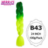 24inch Ombre Hair For Braids 5Pcs Box