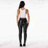 Shascullfites Melody Fitting Leather Motorcycle Leggings Pants With