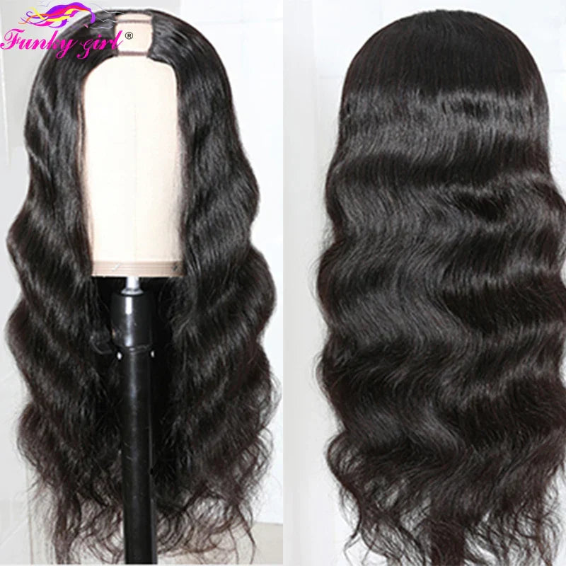 Fg Body Wave U Part Wig Non-Lace Glueless