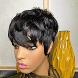 Glueless Pixie Cut Brazilian Remy Wig