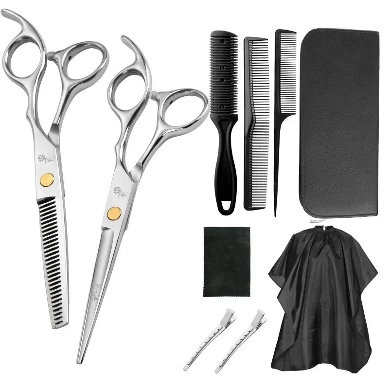 Hair Scissors Professional Hairdressing Set Barber Thinning Shears