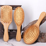 Hair Brush Women Massage Bamboo Combs Anti-Static High