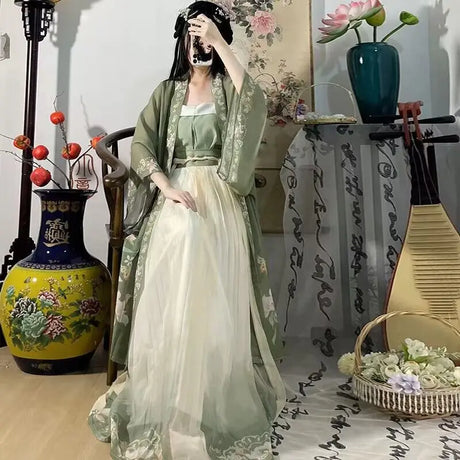 Hanfu Women Chinese Traditional Cosplay Costume Ancient Song