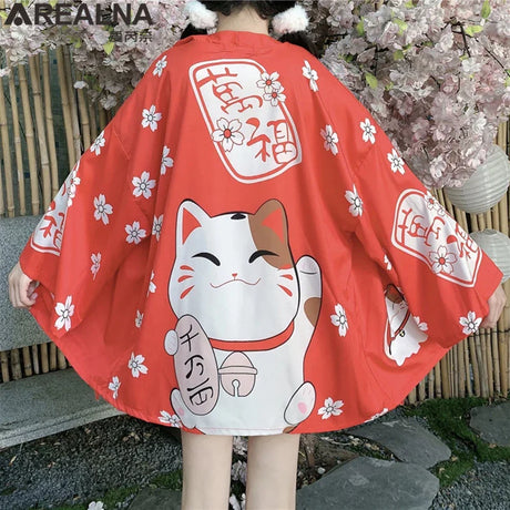 Japanese Kimono Traditional Clothing Crane Carp Anime Kimono