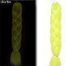 24 Fluorescent Green Jumbo Braids 100g Synthetic Hair Extensions