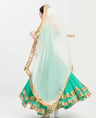 India Saree Dupattas Big Scarf Mesh Georgie Embroidery