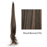 Soowee Long Synthetic Hair Extension Blonde Wrap Pony