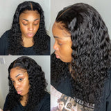 Curly Bob Human Hair Wigs X Lace Closure