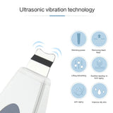 Ultrasonic Face Skin Scrubber Cleanser Face Cleansing Acne