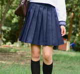 White Schoolgirl Uniform Japanese Class Navy Sailor School