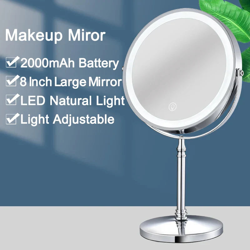 Gold Makeup Mirror With Light Usb Charging X