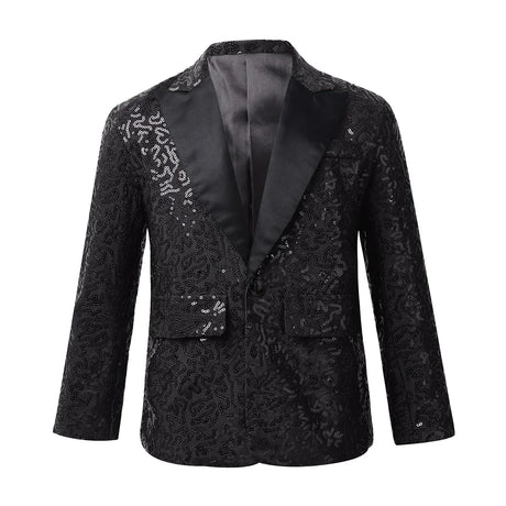 Shiny Sequins Blazer Kid Boy Stylish Jacket Coat