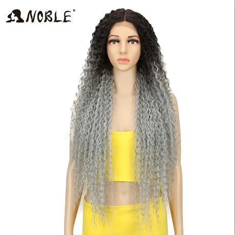 Noble Synthetic Lace Front Wig Long Curly Wig