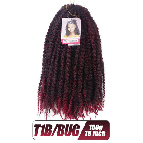 Synthetic Afro Kinky Marley Braids Hair Soft Jumbo