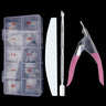 Pcs/Box False Nails Tips Manicure Kit Nail File