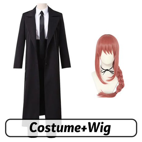 Makima Cosplay Chainsaw Man Costume Makima Wig Red