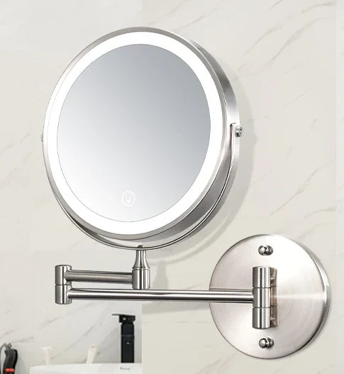 Wall Mounted Bathroom Mirror Adjustable Led Makeup Mirror