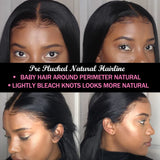 Transparent  Lace Front Human Hair Wigs