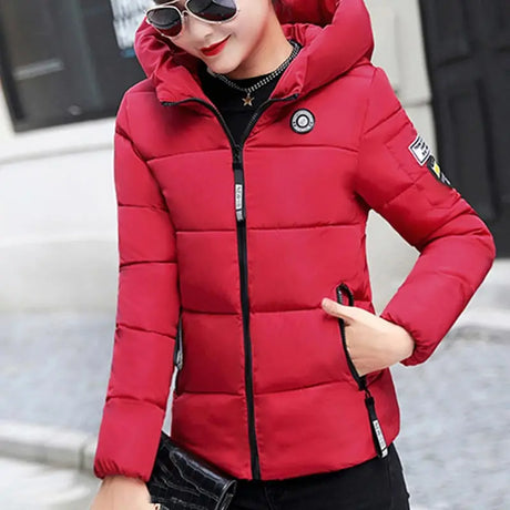 Women Winter Parkas Hooded Thick Warm Short Coat