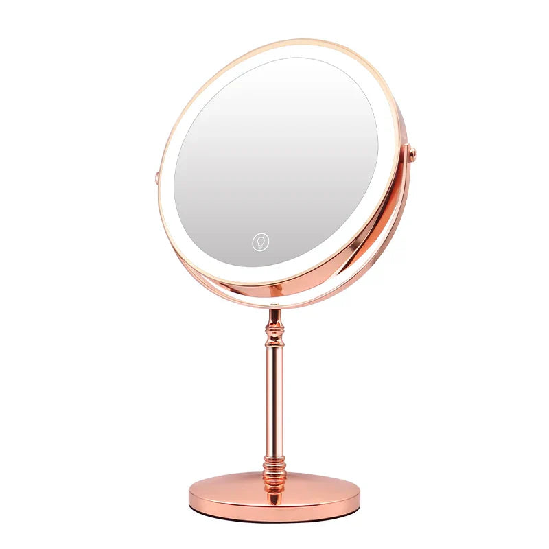 Gold Makeup Mirror With Light Usb Charging X