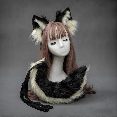 Plush Dog Cat Ears Cosplay Lolita Headband Dog