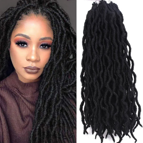 Goddess Nu Locs Soft Curly Faux Locs Crochet