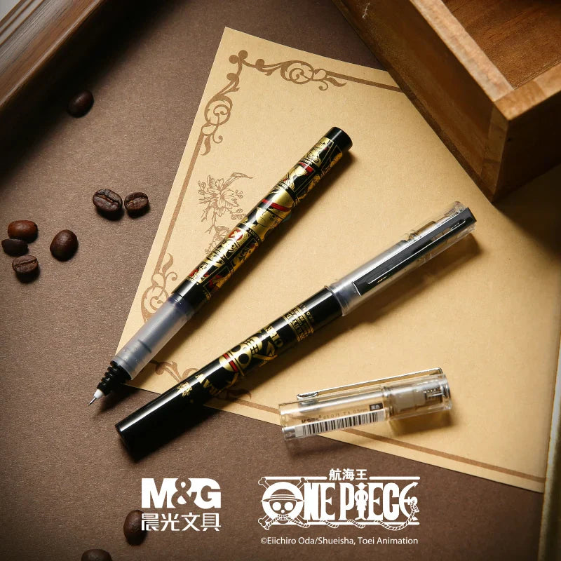 M&G Straight Liquid Signature Pen Black Red