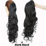 Benehair Synthetic Long Wavy Claw On Ponytail Black